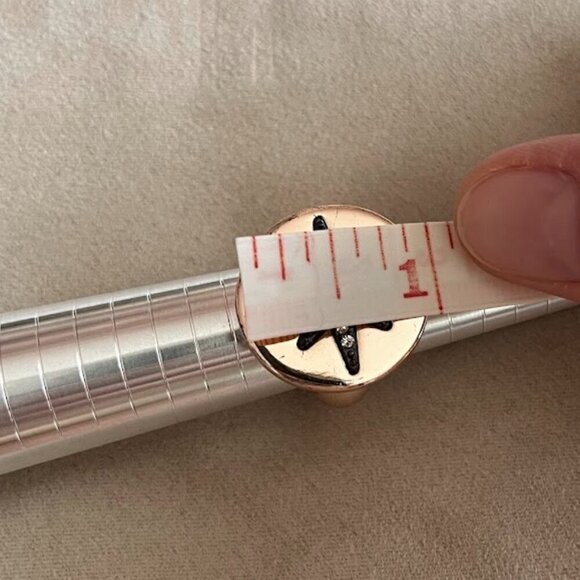 Rose Gold Pave 8 Point Starburst Stamp Fashion Costume Statement Ring - Picture 10 of 11